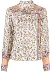 Chloé floral paisley print silk shirt