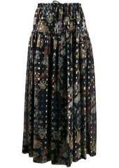 Chloé floral-print maxi skirt
