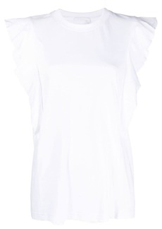 Chloé gathered-detail sleeveless top