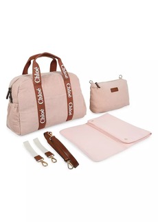 Chloé Girl's Corduroy Changing Pad & Diaper Bag