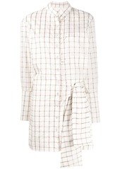 Chloé grid knotted dress