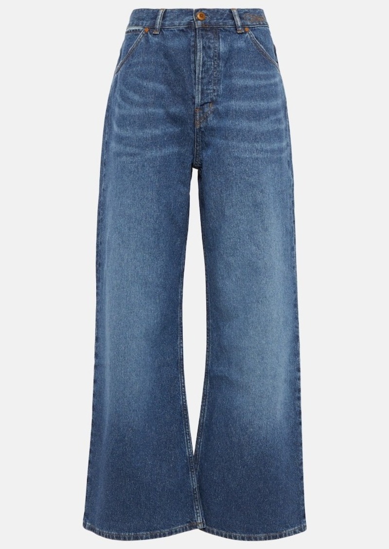 Chloé High-rise wide-leg jeans