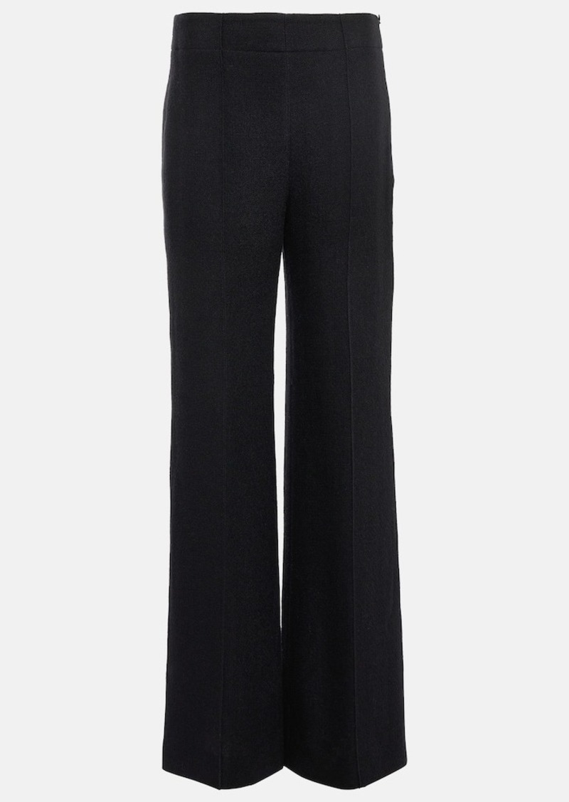 Chloé High-rise wool-blend pants