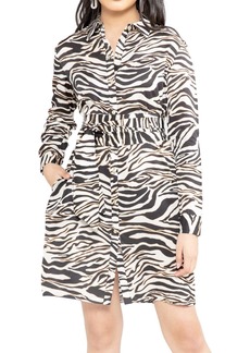 Chloé Janet Zebra Dress In Multi