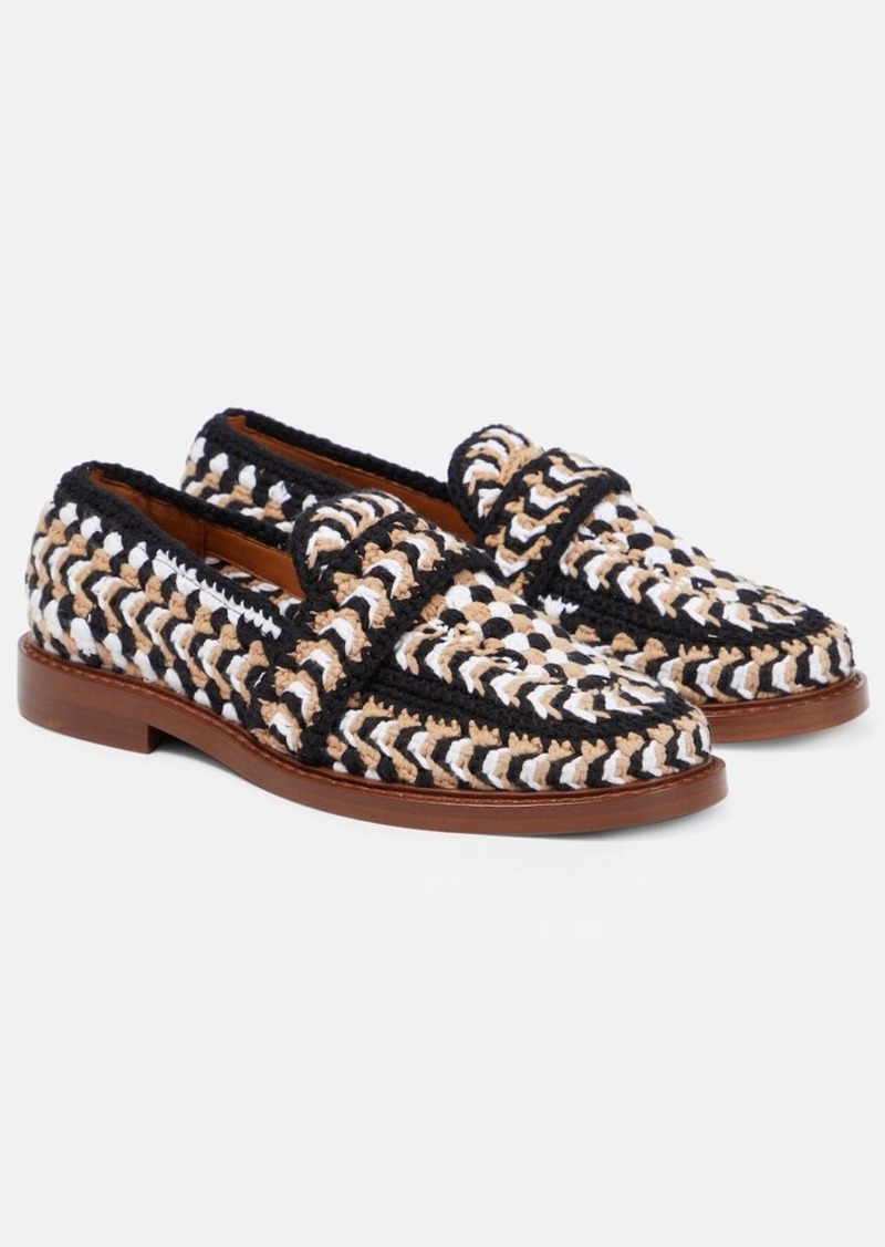 Chloé Kalya crochet loafers