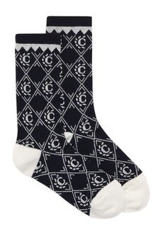 Chloé Kid's Jacquard Logo Socks