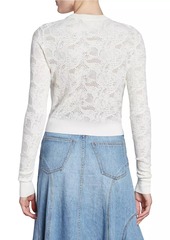 Chloé Lace Wool & Silk Cardigan