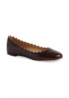 Chloé Lauren Leather Ballet Flats