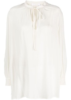 Chloé lavallière-neck silk blouse