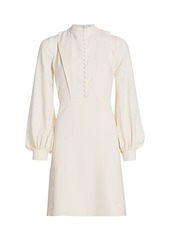 Chloé Light Cady Puff-Sleeve Dress