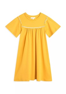 Chloé Little Girl's & Girl's Embroidered Trim Cotton Dress