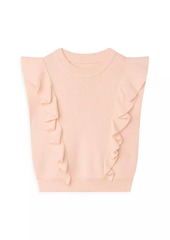 Chloé Little Girl's & Girl's Ruffle-Trim Sweater Vest