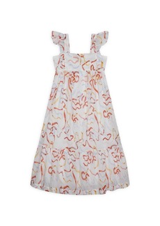 Chloé Little Girl's Printed Sleeveless Veil Dress