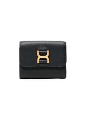 Chloé logo-buckle leather wallet