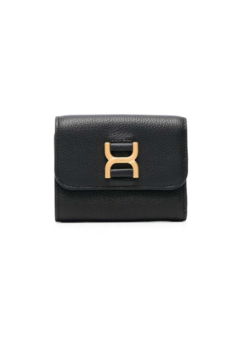 Chloé logo-buckle leather wallet