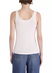 Chloé Logo Cotton Rib-Knit Tank Top