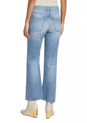 Chloé Logo-Embroidered Boot-Cut Jeans