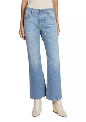 Chloé Logo-Embroidered Boot-Cut Jeans