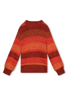 Chloé logo-embroidered stripe-pattern jumper