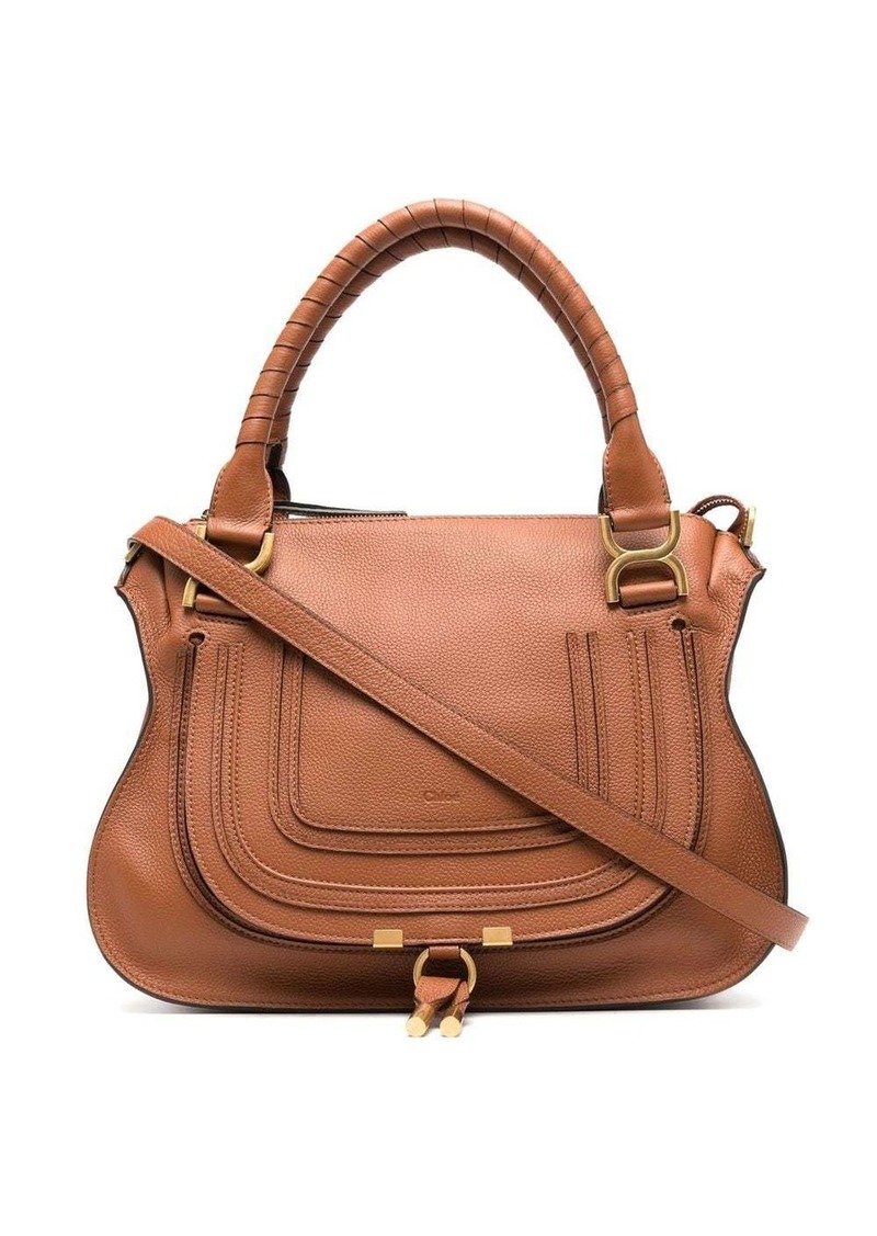 Chloé Marcie grained-leather tote bag