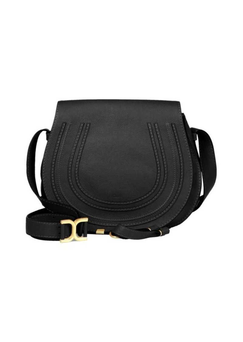 medium marcie leather saddle bag