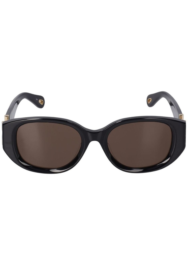 Chloé Marcie Oval Bio-acetate Sunglasses