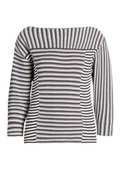 Chloé Mariniere Striped Knit Pullover Top