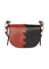 Chloé Mia Tri-Color Leather Saddle Bag