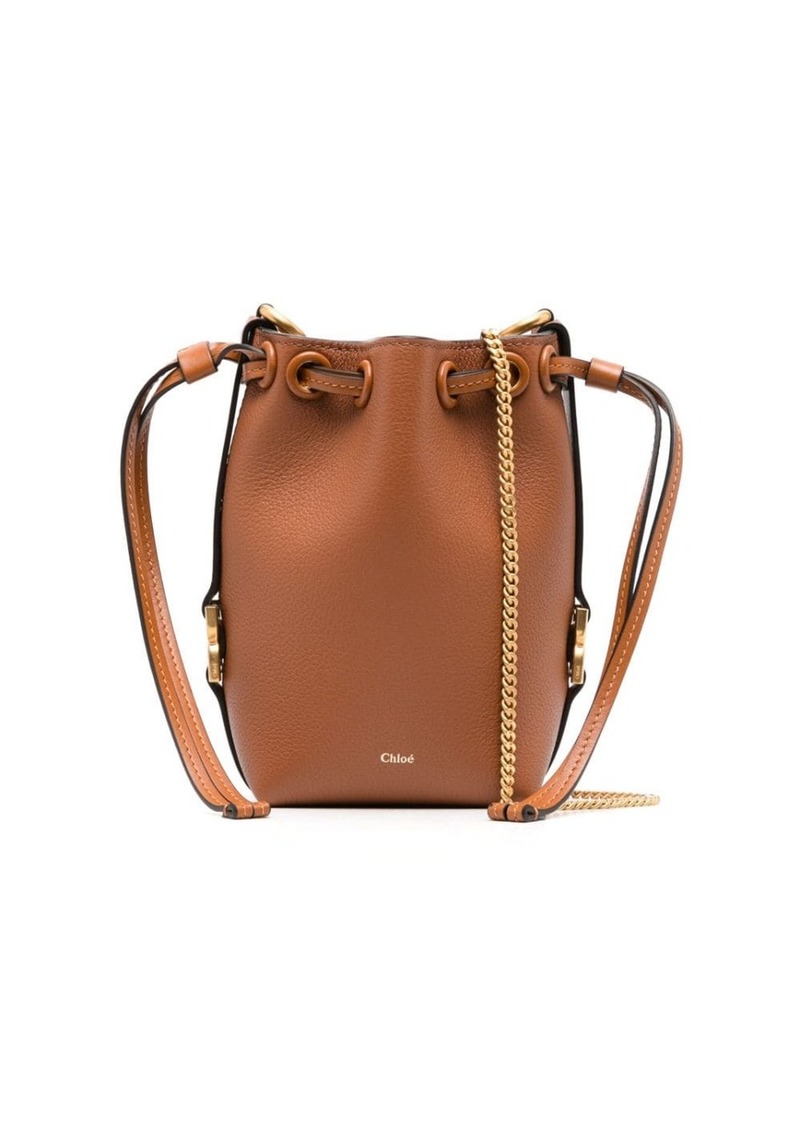 Chloé micro Marcie leather bucket bag