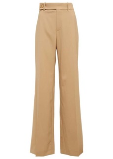 Chloé Mid-rise straight wool-blend pants