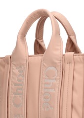 Chloé Mini Woody Nylon Top Handle Bag