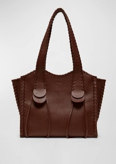 Chloé Mony Medium Tote Bag in Grained Leather