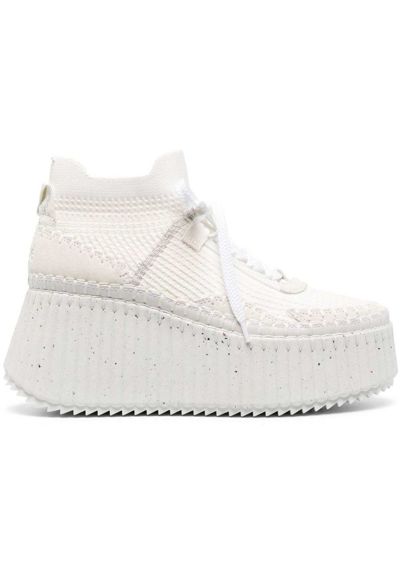 Chloé Nama platform-wedge sneakers