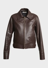 Chloé Nappa Leather Bomber Jacket