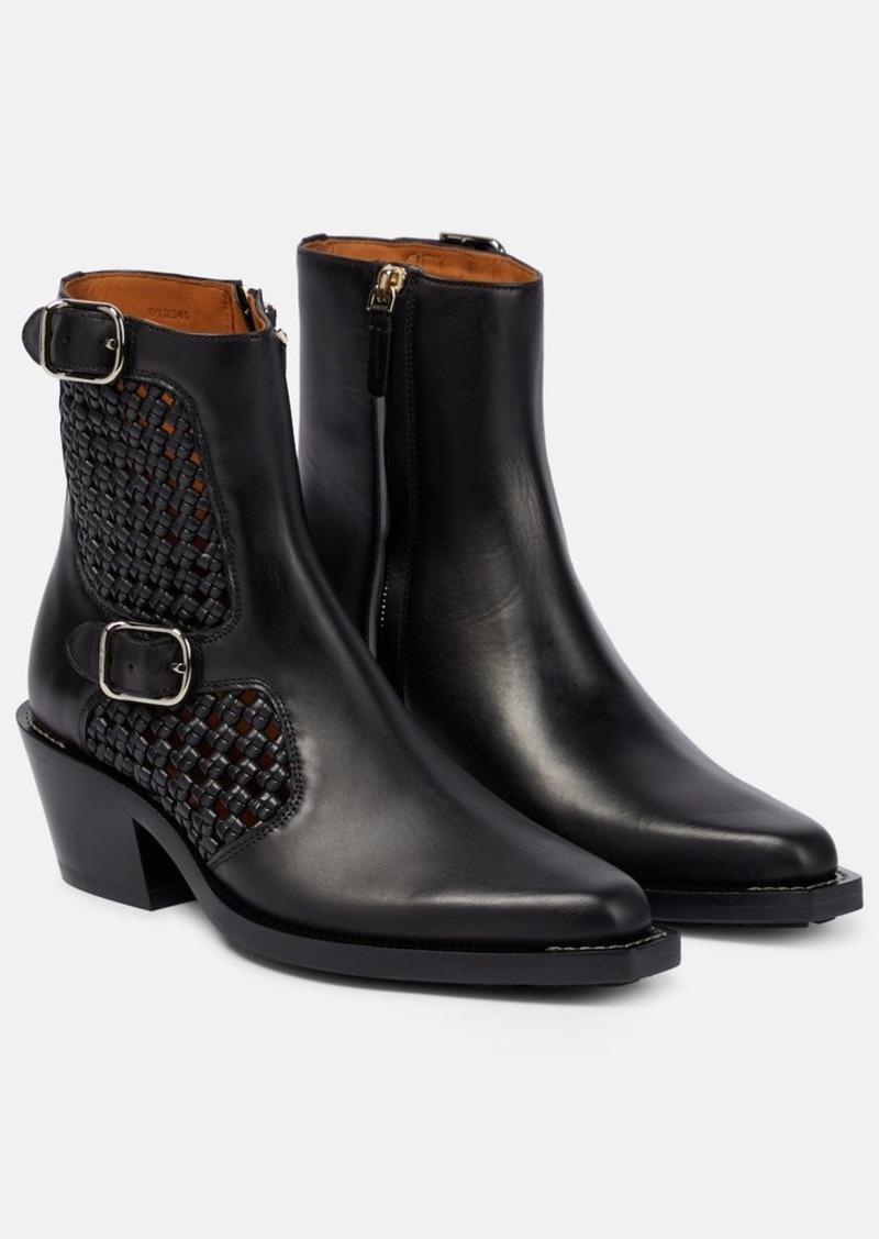 Chloé Nellie leather ankle boots