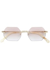 Chloé octagonal frameless glasses