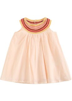 Chloé Organic Cotton Dress W/ Crochet Collar