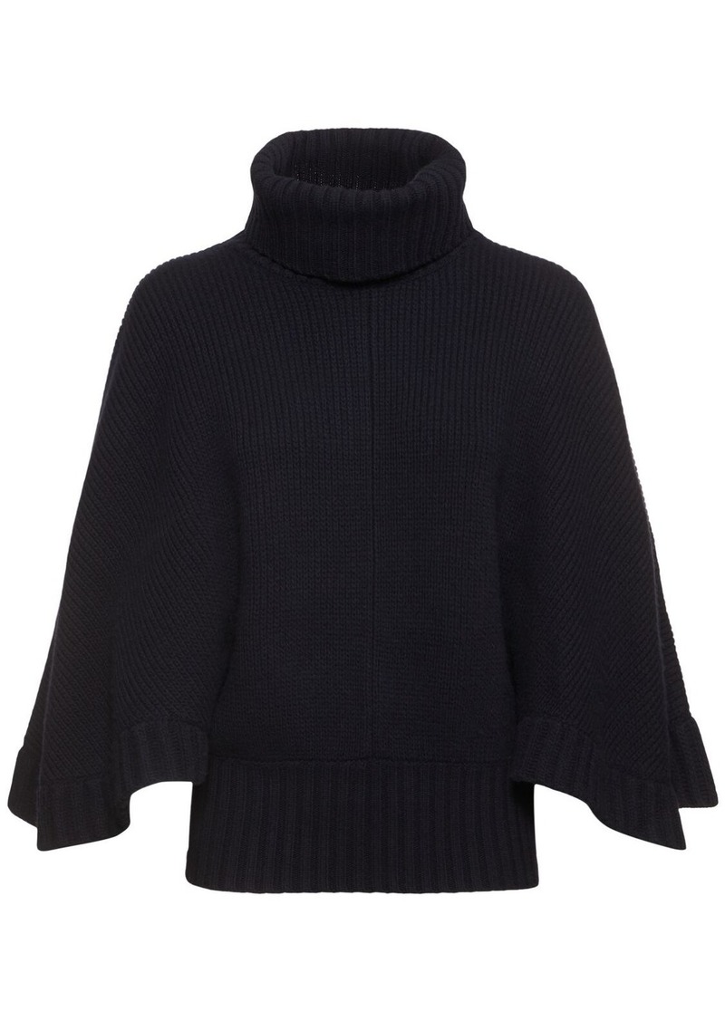 Chloé Oversize Wool Blend Turtleneck Sweater