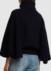 Chloé Oversize Wool Blend Turtleneck Sweater