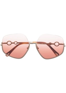 Chloé oversized-frame gradient sunglasses