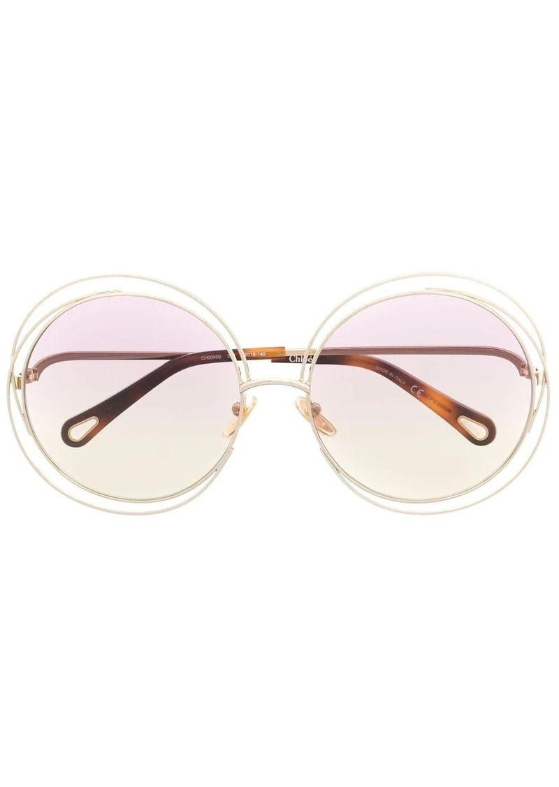 Chloé oversized round sunglasses