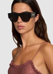 Chloé Oversized Squared Bio-acetate Sunglasses