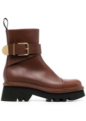 Chloé Owena ankle leather boots