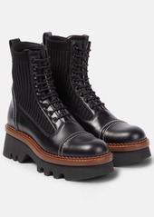 Chloé Owena leather lace-up boots