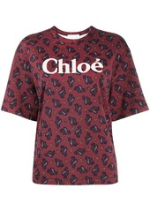 Chloé paisley print logo T-shirt