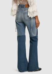 Chloé Patchwork Denim Flared Jeans