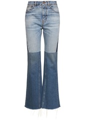 Chloé Patchwork Denim Flared Jeans