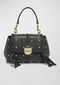 Chloé Penelope Mini Top-Handle Bag in Studded Leather