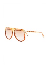 Chloé pilot-frame tortoiseshell-effect sunglasses