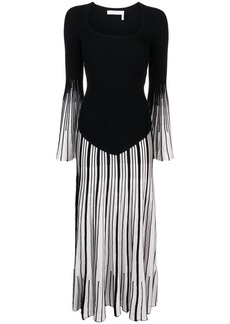 Chloé pleated knitted maxi dress
